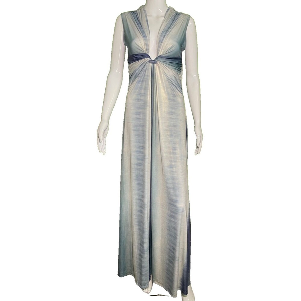 Cameo NEW Formal Size 16 (1X) Blue Women's Prom Pullover Dress Style # JX608-F